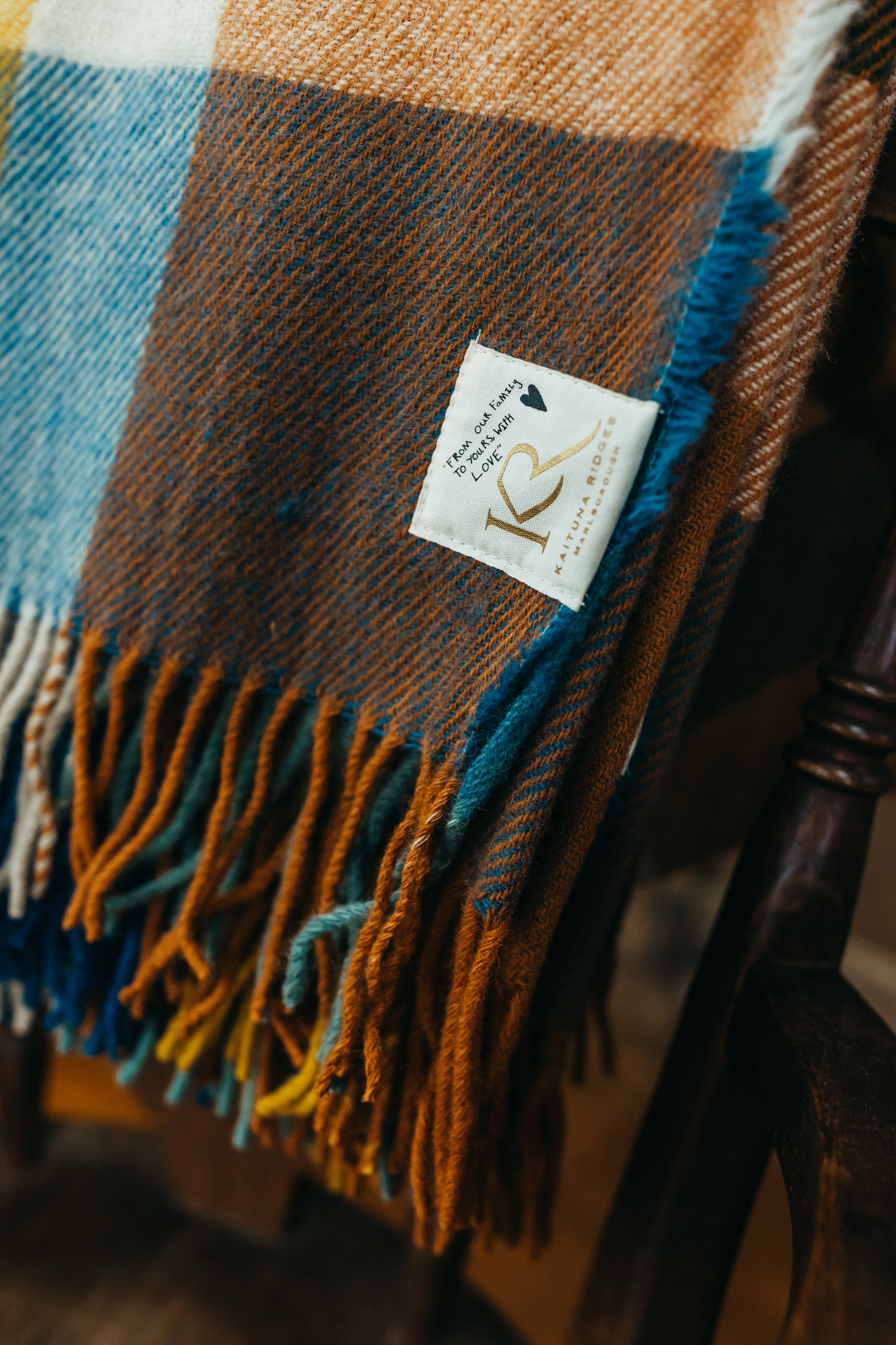 Kaituna Ridges - Woollen Blankets - Pelorus Check Block